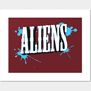 Alien Graffiti Text Posters and Art